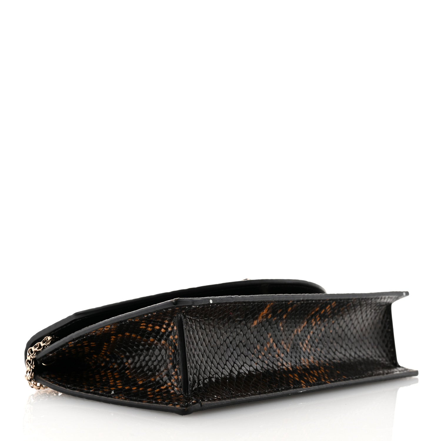 Christian Louboutin Calfskin Amazonia Loubi54 Crossbody Clutch Dark Brown 4 of 10