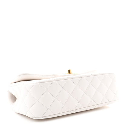 Chanel Caviar Quilted Small Handy CC Flap White 4 of 11