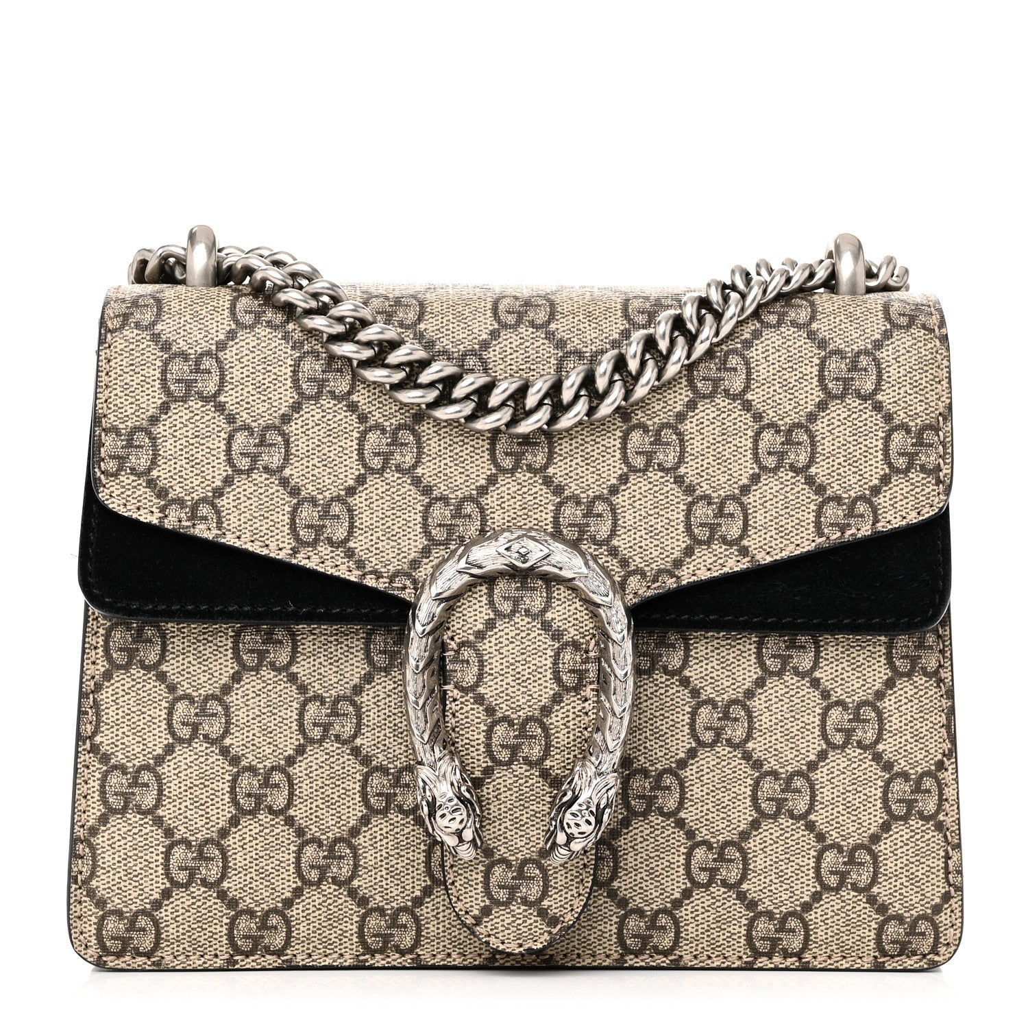 Gucci GG Supreme Monogram Mini Dionysus Shoulder Bag Black 1 of 10