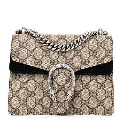 Gucci GG Supreme Monogram Mini Dionysus Shoulder Bag Black 1 of 10