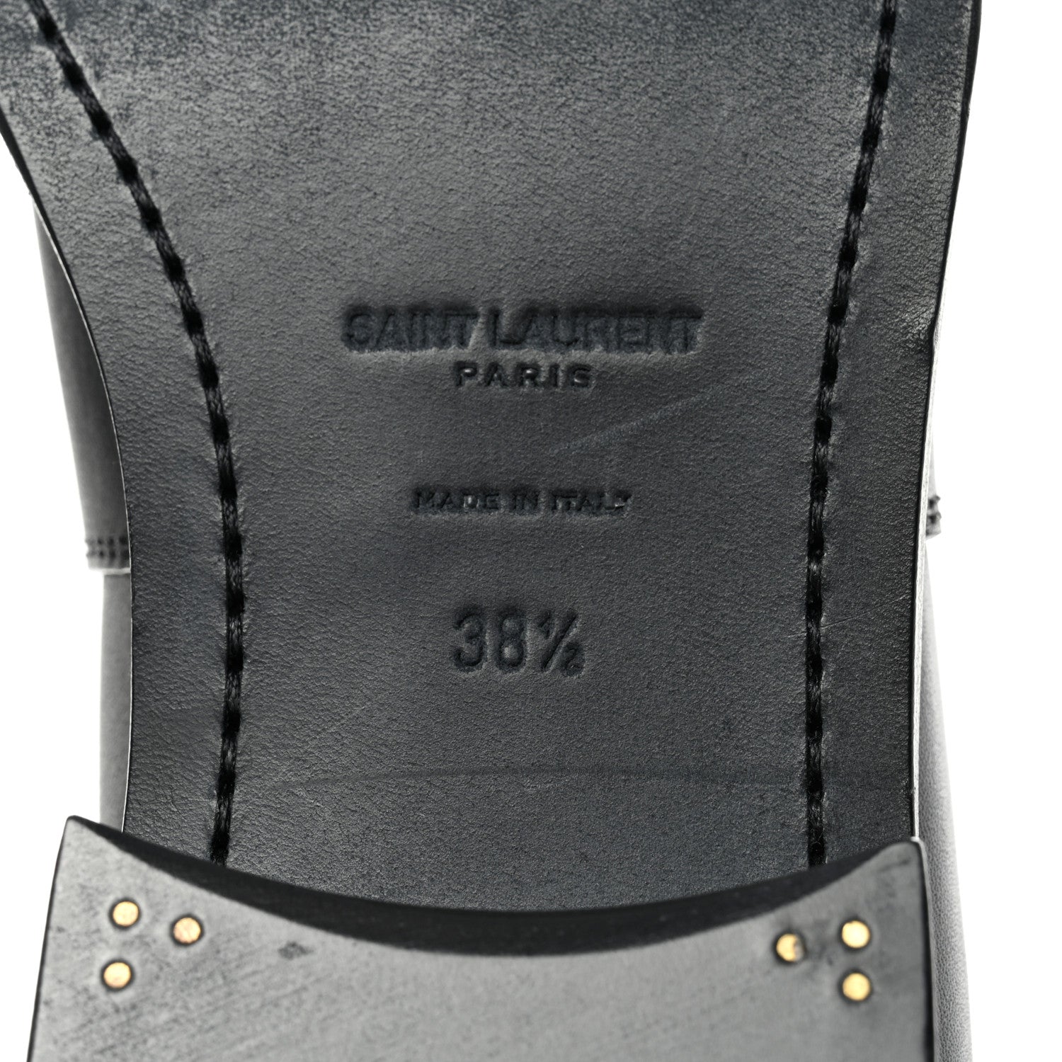Saint Laurent Calfskin Kate 105 Western Knee High Boots 38.5 Black 7 of 8