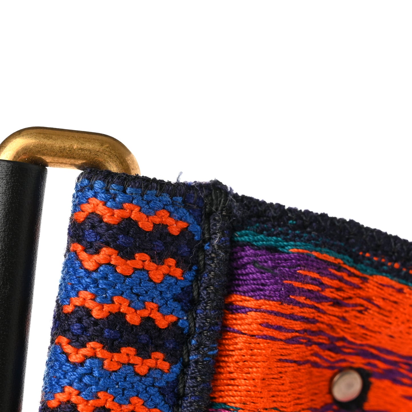Canvas Embroidered Studded Mexico Shoulder Strap Multicolor