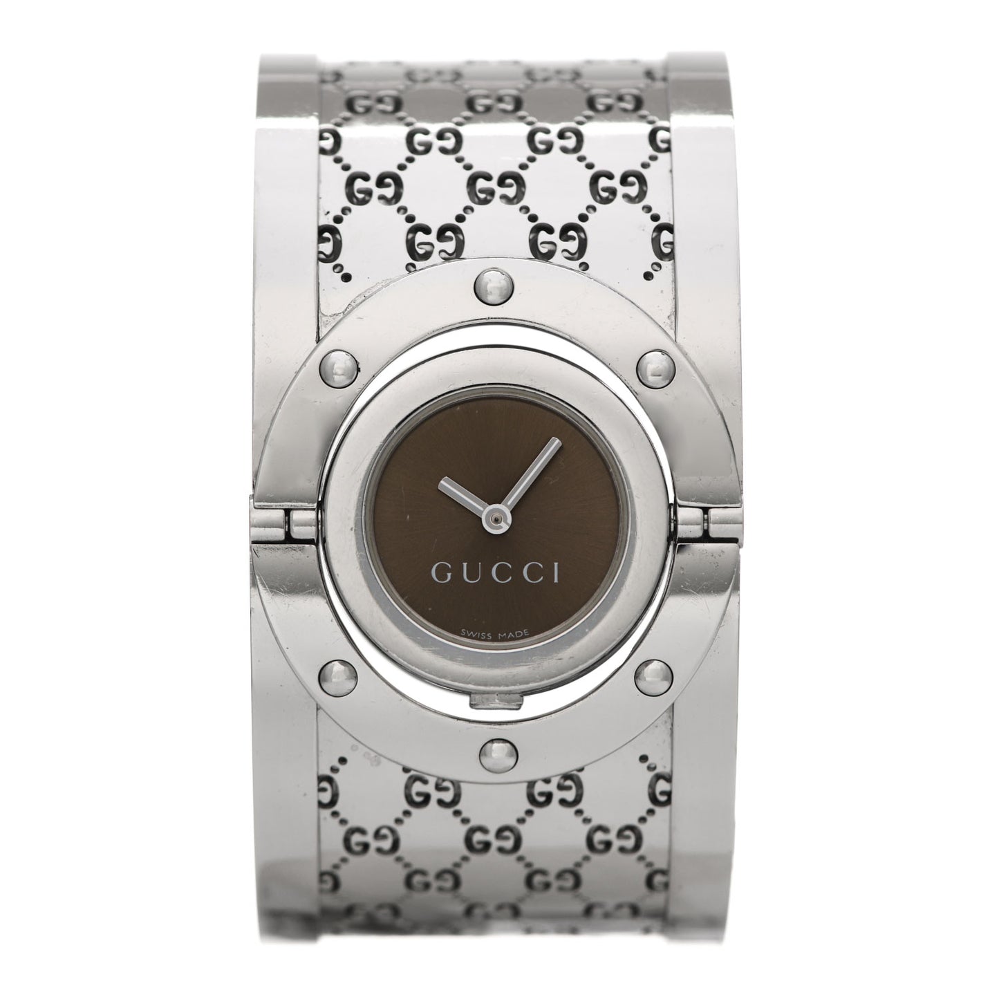 Stainless Steel 33mm Twirl Quartz Watch Brown
