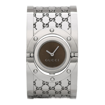 Gucci Stainless Steel 33mm Twirl Quartz Watch Brown 1 of 5