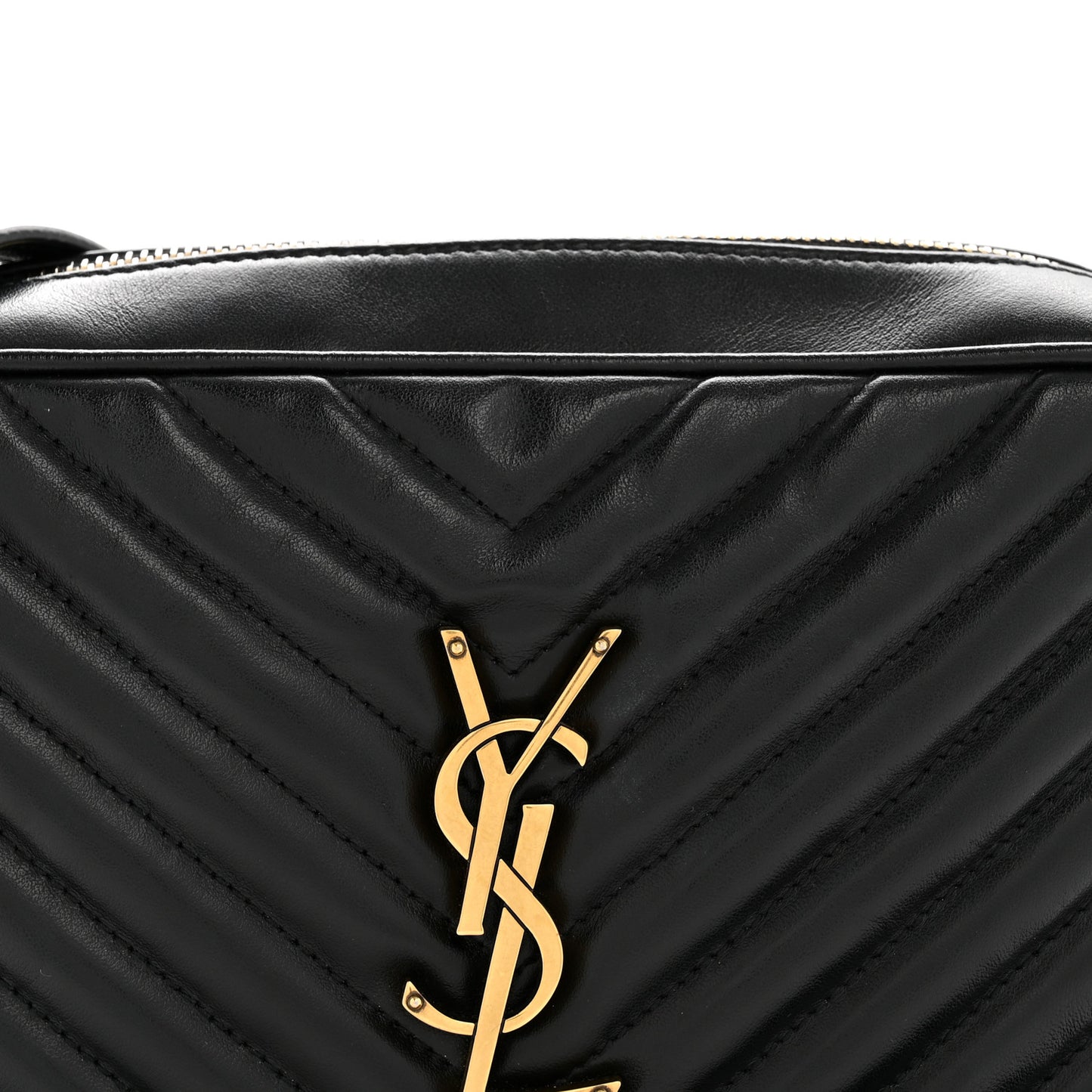 Calfskin Matelasse Monogram Lou Camera Bag Black