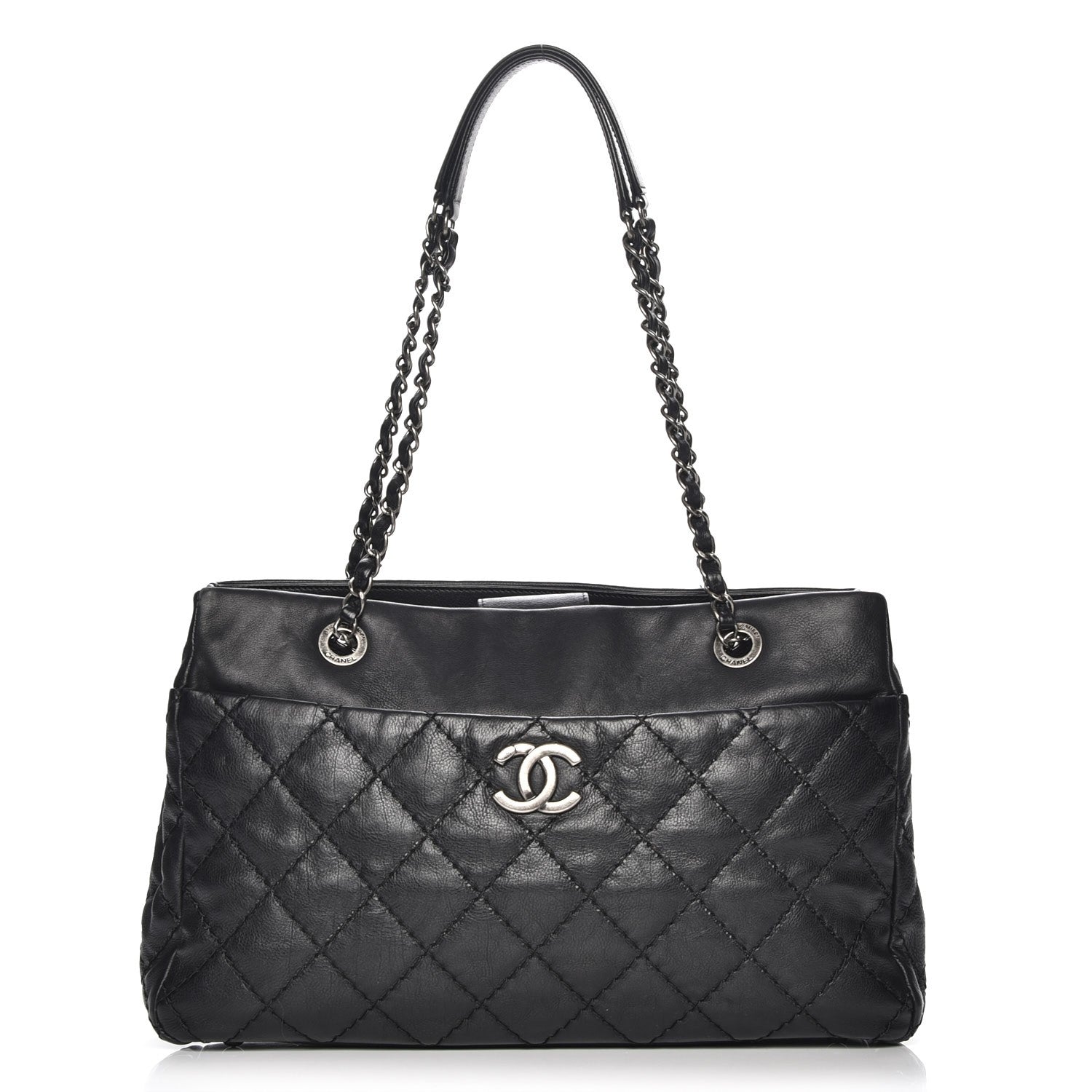 Chanel Calfskin Medium Stitch It Tote Black 1 of 7