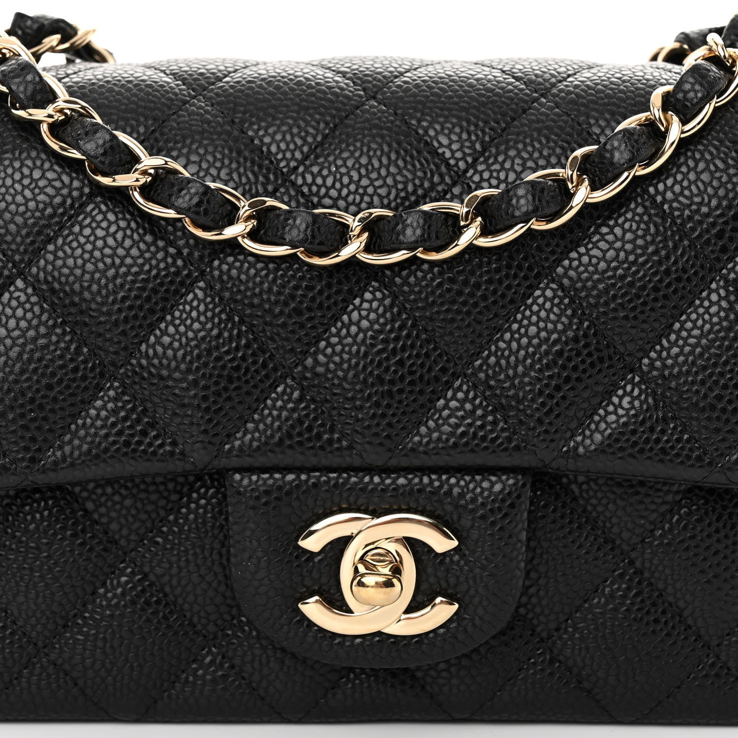Chanel Caviar Quilted Mini Rectangular Flap Black 8 of 10
