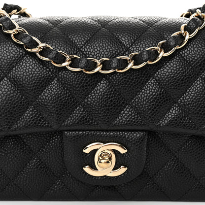 Chanel Caviar Quilted Mini Rectangular Flap Black 8 of 10