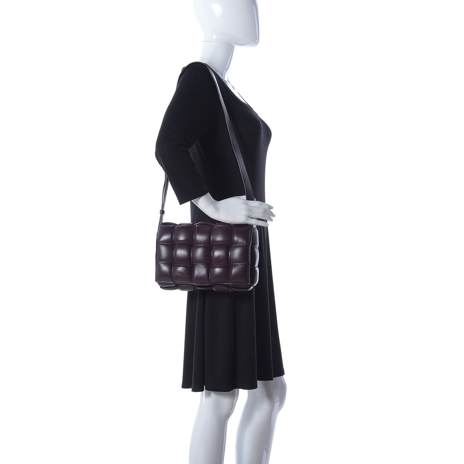 Bottega Veneta Nappa Maxi Intreccio Padded Cassette Crossbody Bag Plum 2 of 10