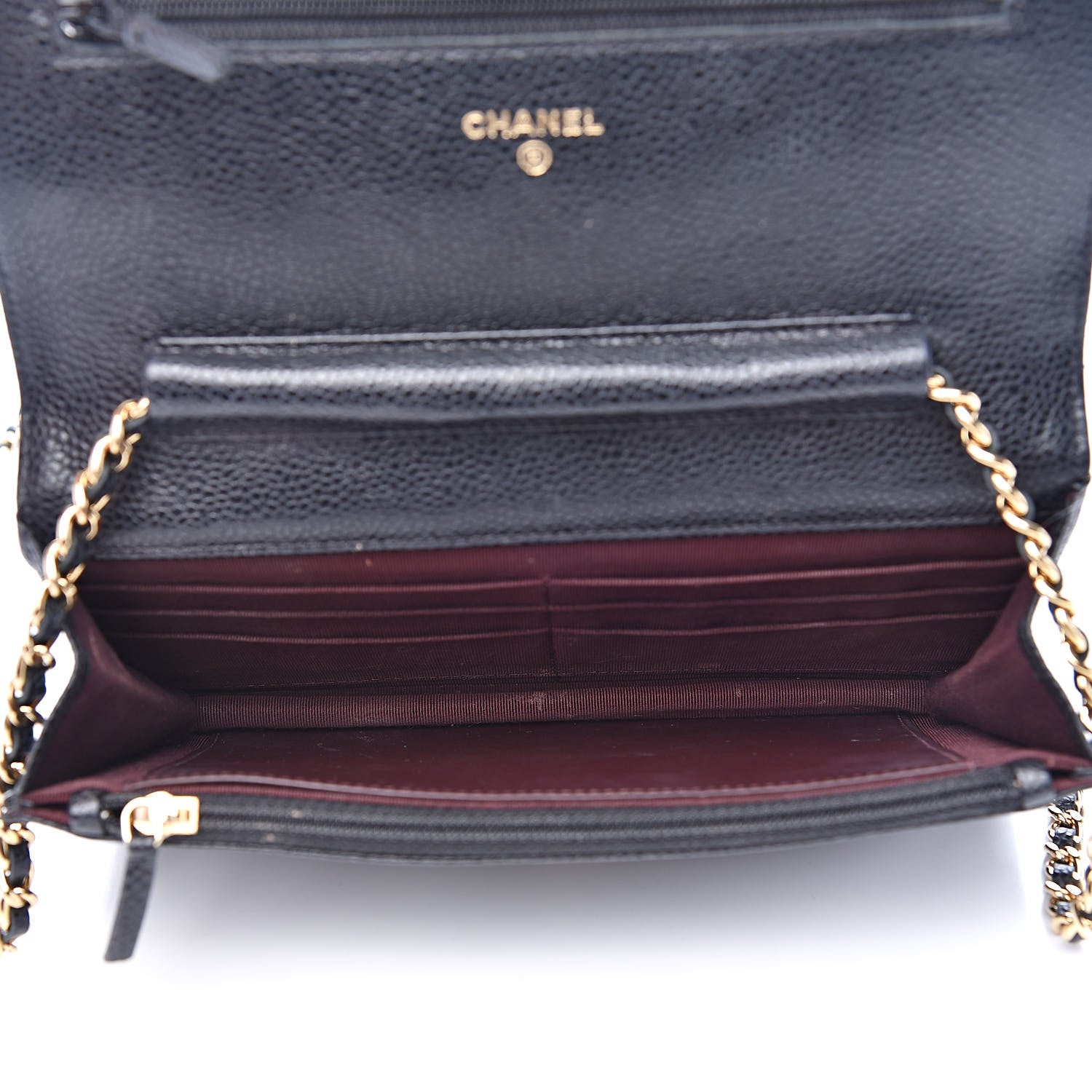 Chanel Caviar Quilted Wallet On Chain WOC Black 5 of 13