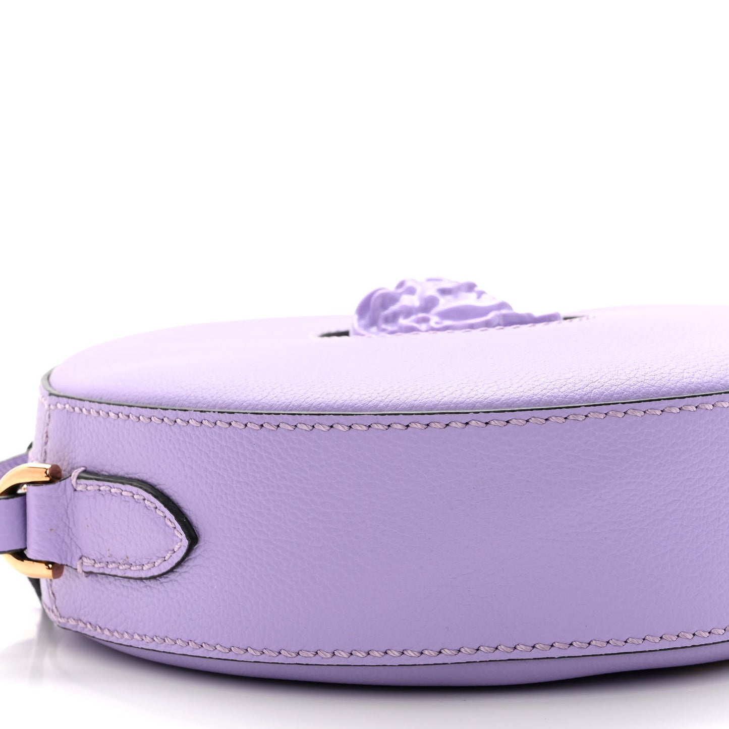 Calfskin La Medusa Round Camera Bag Lilac