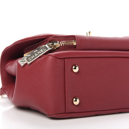 Chanel Caviar Quilted Medium Business Affinity Flap Burgundy 6 of 11