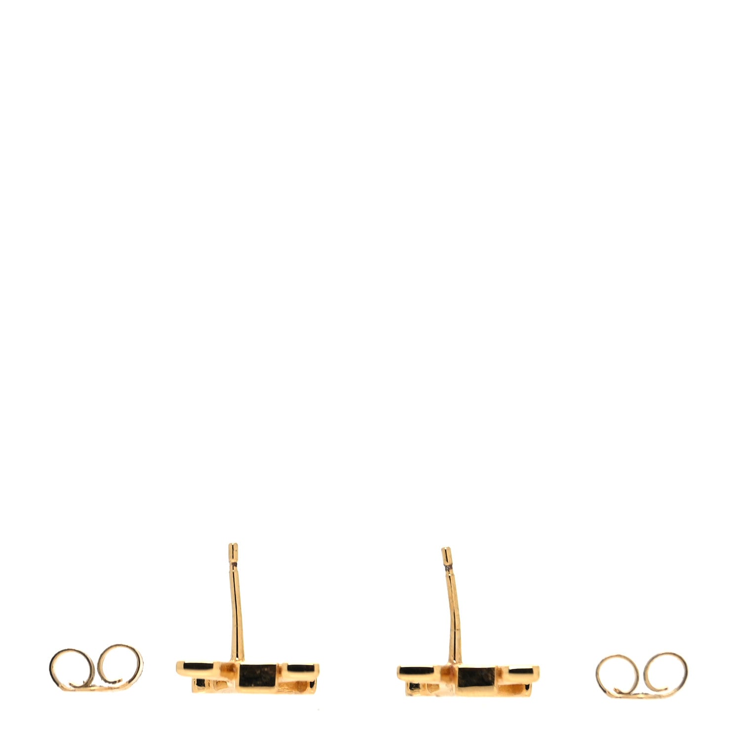 Louis Vuitton Metal LV Iconic Earrings Gold 3 of 5