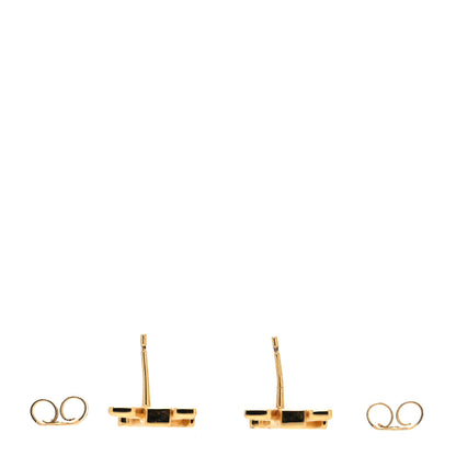 Louis Vuitton Metal LV Iconic Earrings Gold 3 of 5