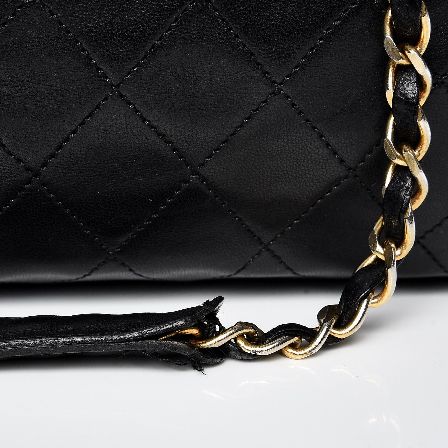Chanel Lambskin Quilted Shoulder Bag Black 11 of 14