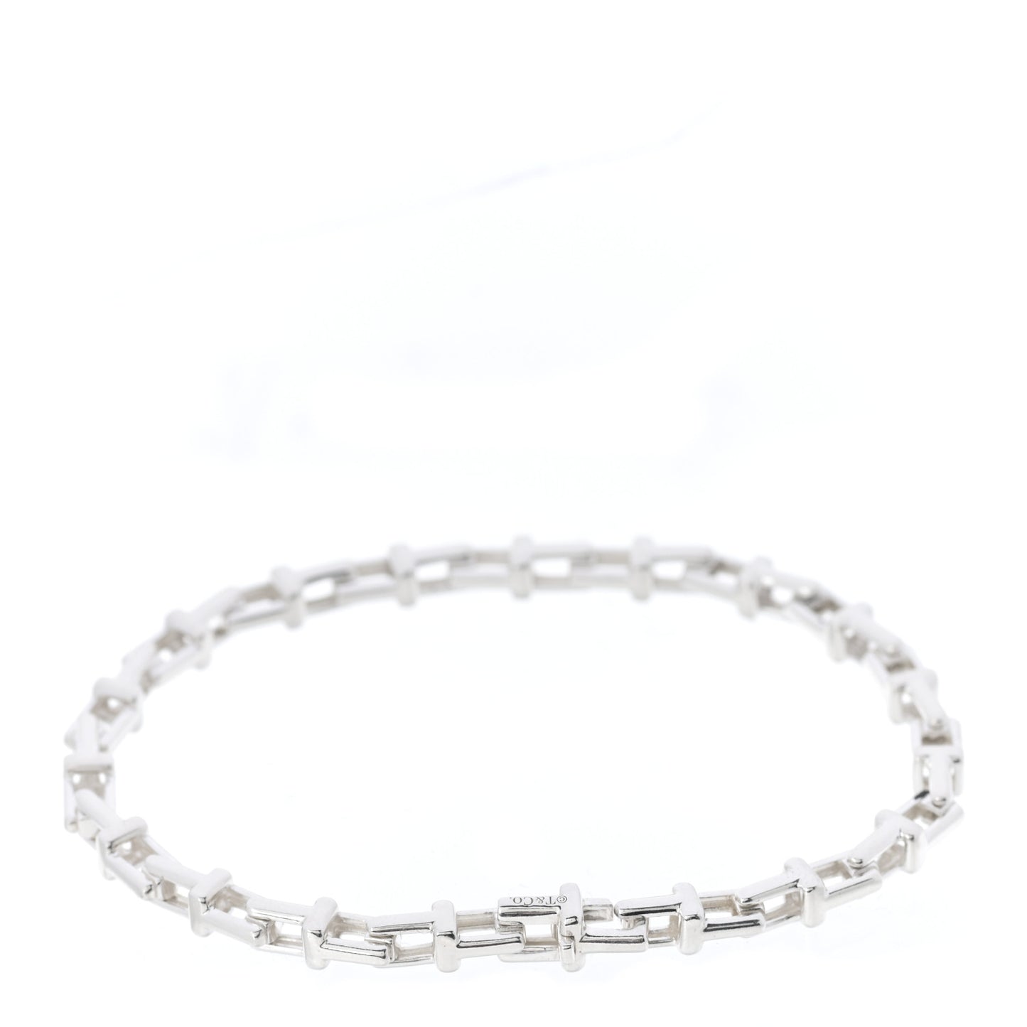 Sterling Silver Narrow T Chain Bracelet