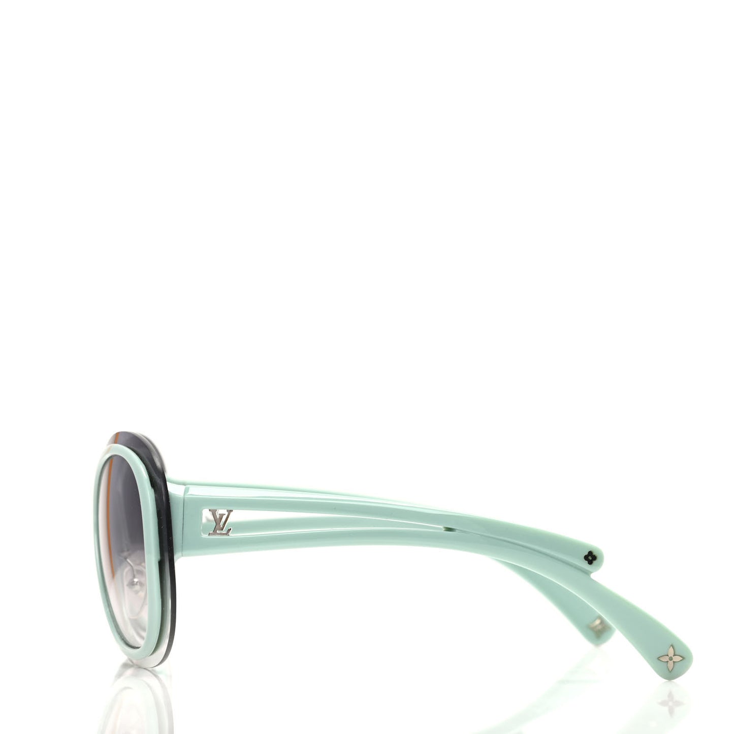 Acetate Two-Tone Frame Flore Sunglasses Z0452U Green