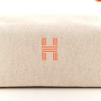 Hermes Canvas Small Bride-A-Brac Pouch Natural Orange 7 of 9