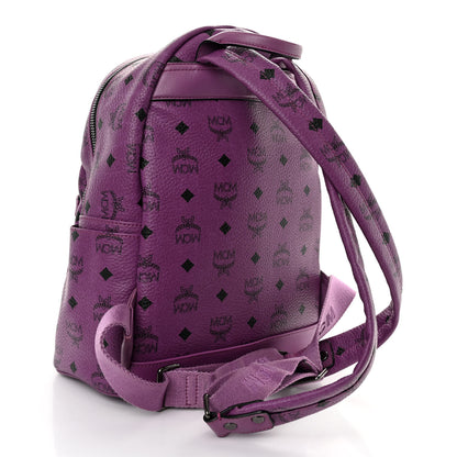 MCM Visetos Small Sprinkle Stud Stark Backpack Purple 3 of 9