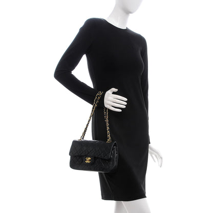 Chanel Lambskin Quilted Small Double Flap Black 3 of 12
