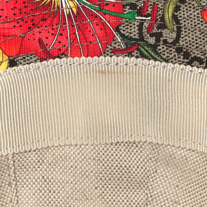 Gucci GG Supreme Monogram Flora Fedora Hat S White 8 of 10