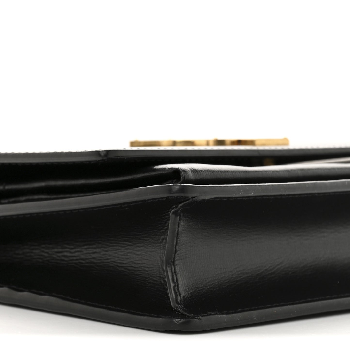 Calfskin Monogram Sunset Chain Wallet Black