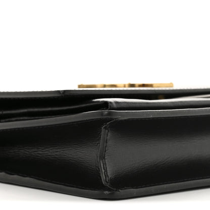 Saint Laurent Calfskin Monogram Sunset Chain Wallet Black 9 of 11