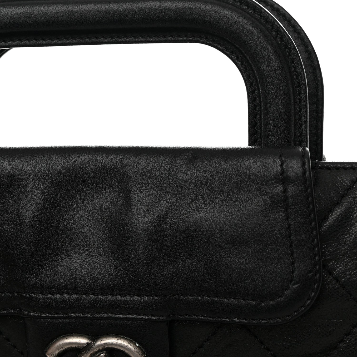 Chanel Iridescent Calfskin Quilted In The Mix Shopping Tote Black 14 of 20