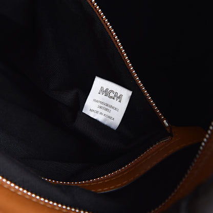 MCM Visetos Medium Anya Shopper Tote Black 8 of 19