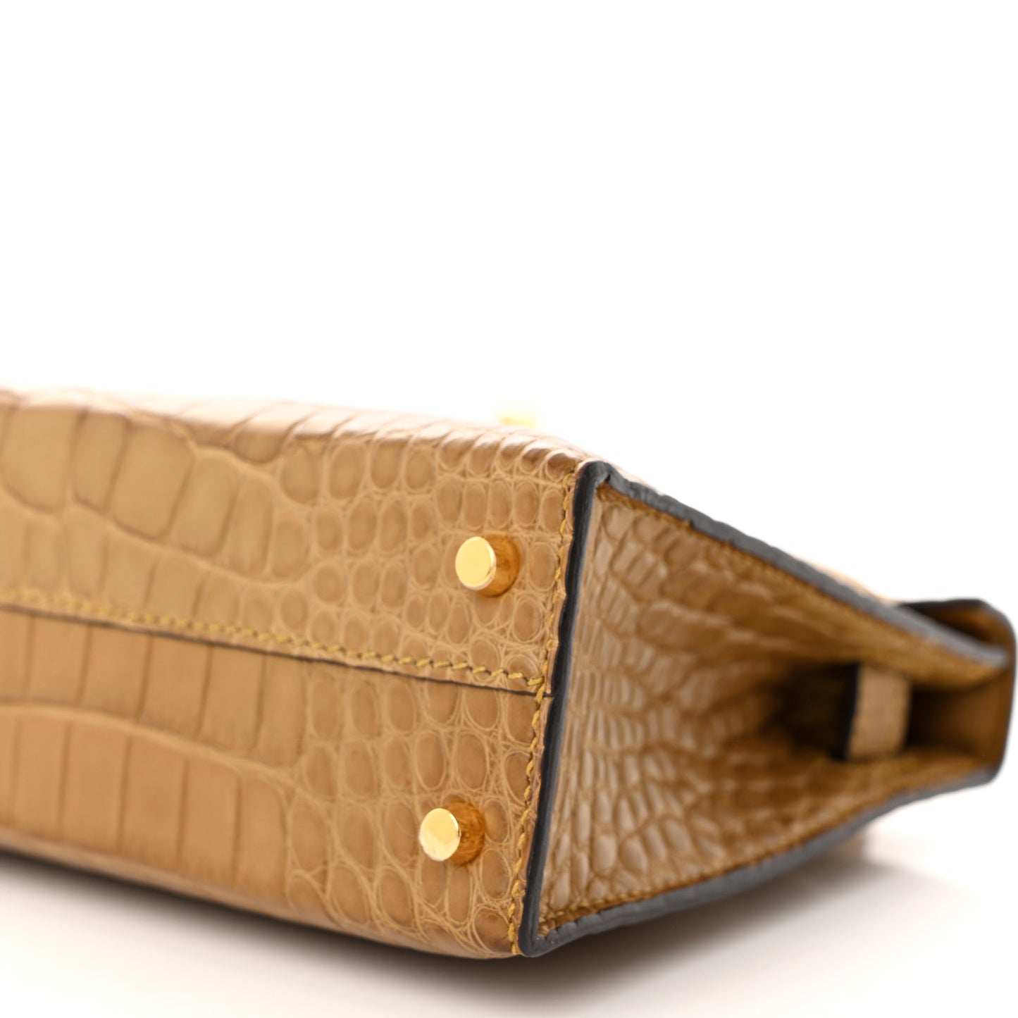 Matte Alligator Mini Kelly Sellier 20 Kraft
