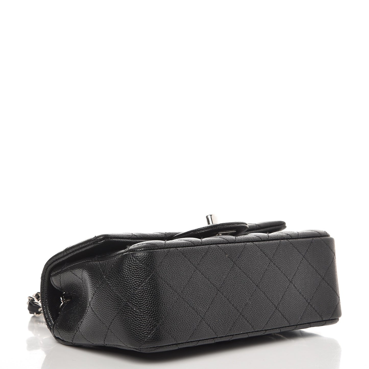 Caviar Quilted Mini Rectangular Flap Black