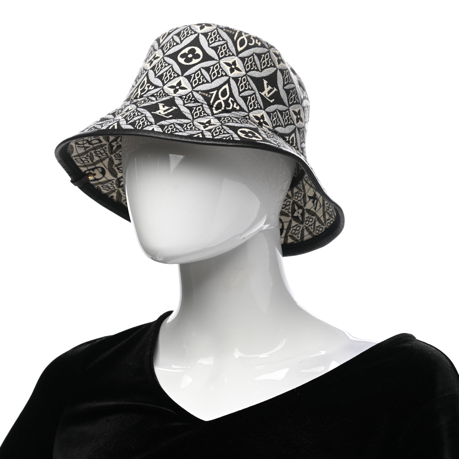 Louis Vuitton Jacquard Since 1854 Bucket Hat S Grey 2 of 8