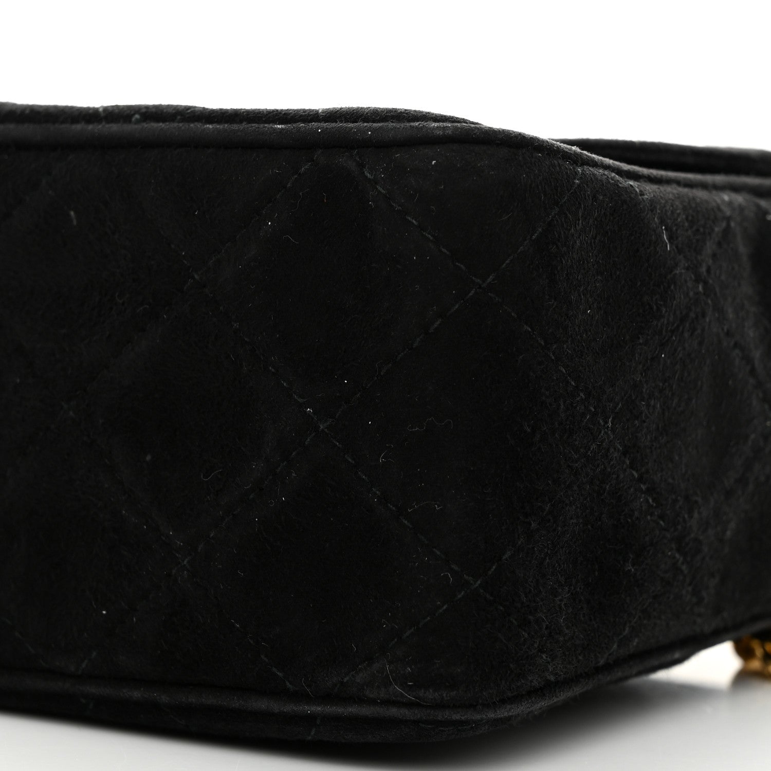Chanel Suede Quilted CC Camera Case Black 11 of 11
