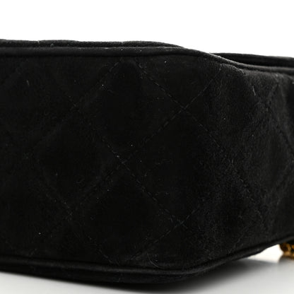 Chanel Suede Quilted CC Camera Case Black 11 of 11