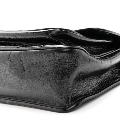 Saint Laurent Crinkled Calfskin Matelasse Monogram Medium Niki Chain Satchel Black 10 of 10