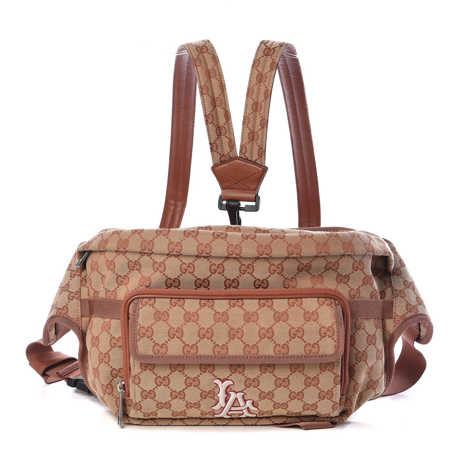 Gucci X MLB GG Monogram LA Dodgers Convertible Belt Bag Beige Ruggine Ivory 1 of 10