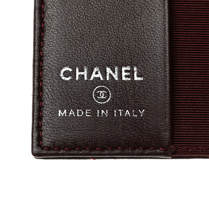 Chanel Travel Wallet Passport Insert Burgundy 6 of 6