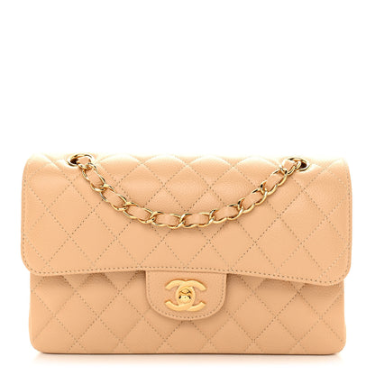 Chanel Caviar Quilted Small Double Flap Beige 1 of 11