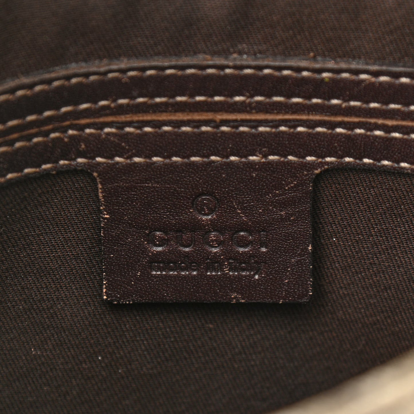 GG Supreme Monogram Small Flat Messenger Bag Dark Brown