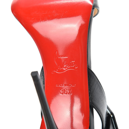 Christian Louboutin Kid Multipot 100 Sandals 36.5 Black 7 of 9