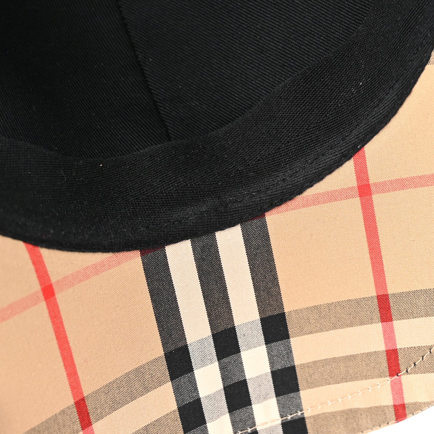 Cotton Vintage Check Monogram Baseball Hat S Archive Beige