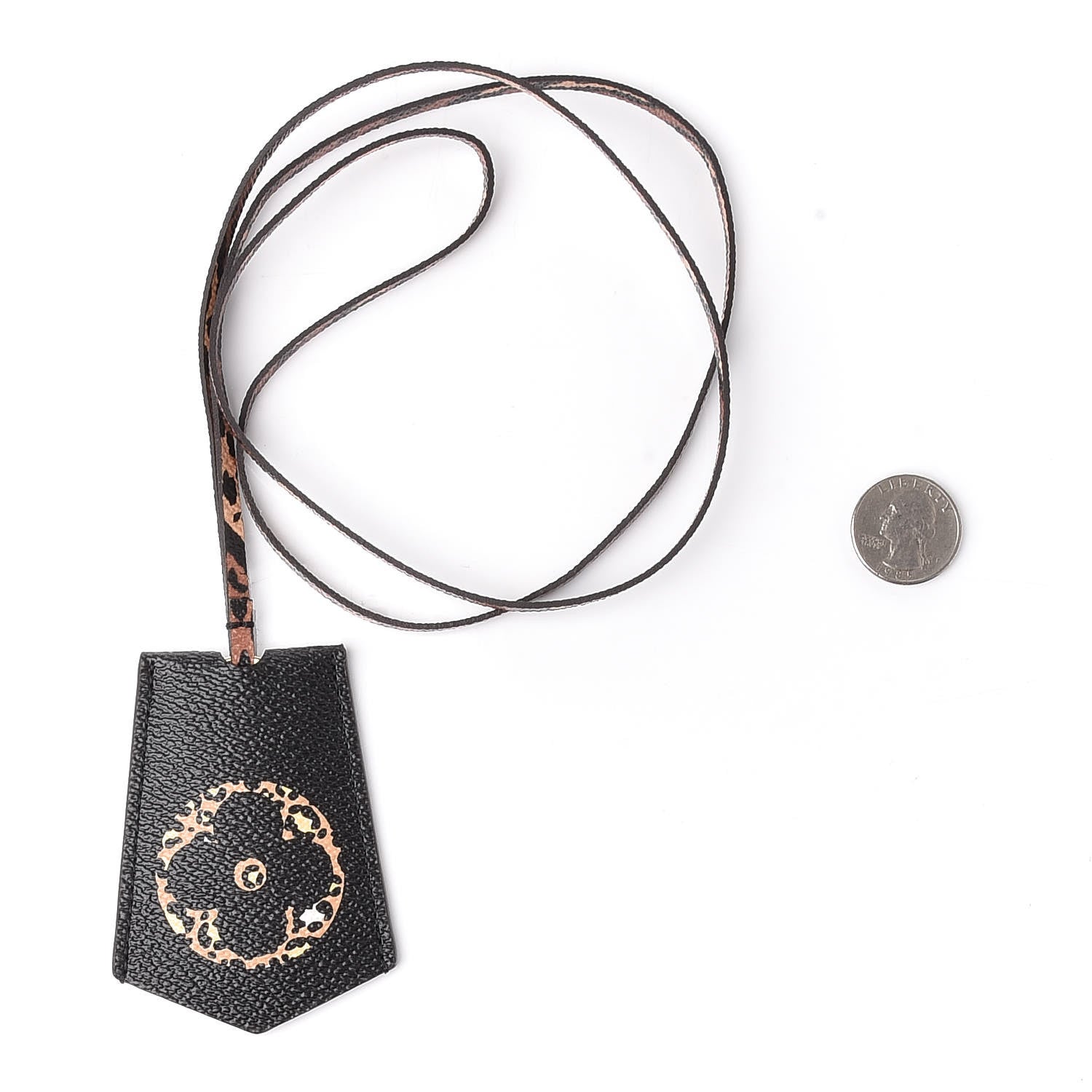 Louis Vuitton Monogram Giant Jungle Oversize Clochette Key Bell Holder Black 2 of 3