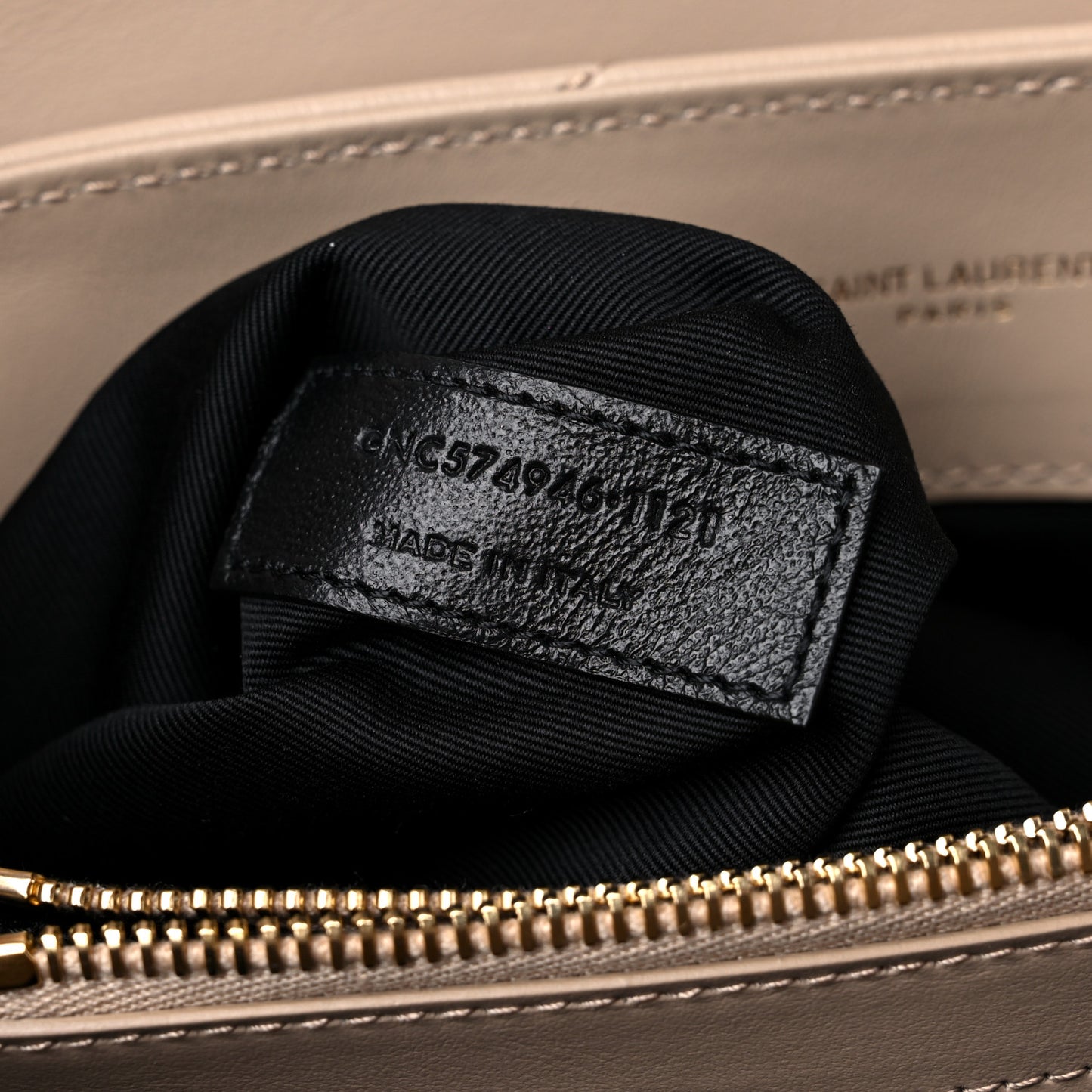 Calfskin Y Quilted Monogram Medium Loulou Chain Satchel Dark Beige