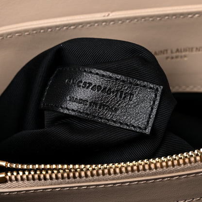 Saint Laurent Calfskin Y Quilted Monogram Medium Loulou Chain Satchel Dark Beige 8 of 10