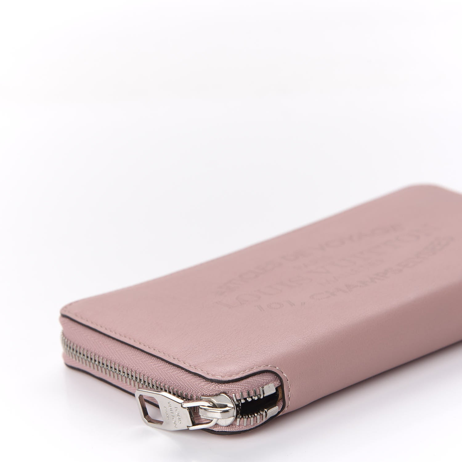Louis Vuitton Calfskin Articles de Voyage Zippy Wallet Pink 6 of 10