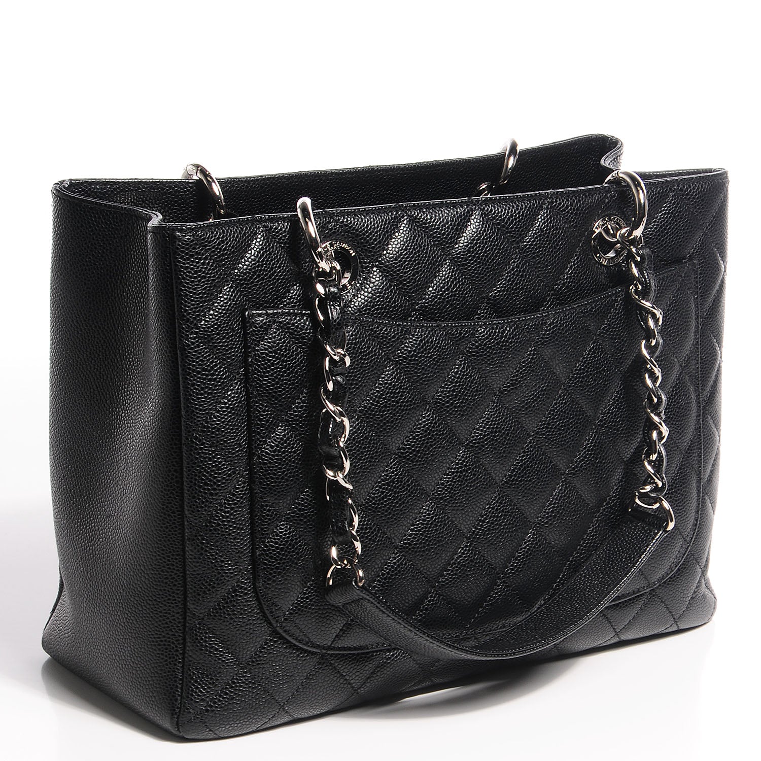 Chanel Caviar Grand Shopping Tote GST Black 3 of 7