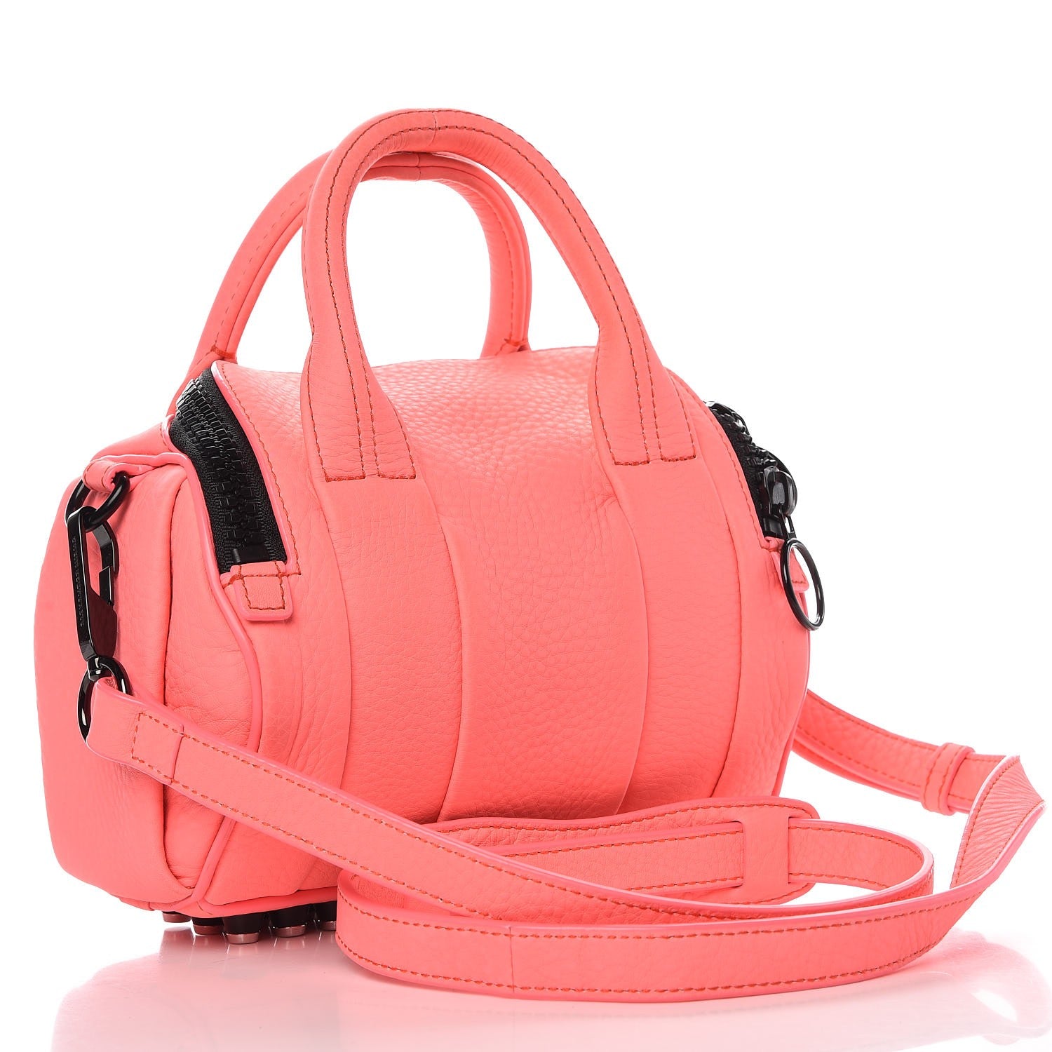 Alexander Wang Pebbled Lambskin Mini Rockie Fluo Coral 4 of 9