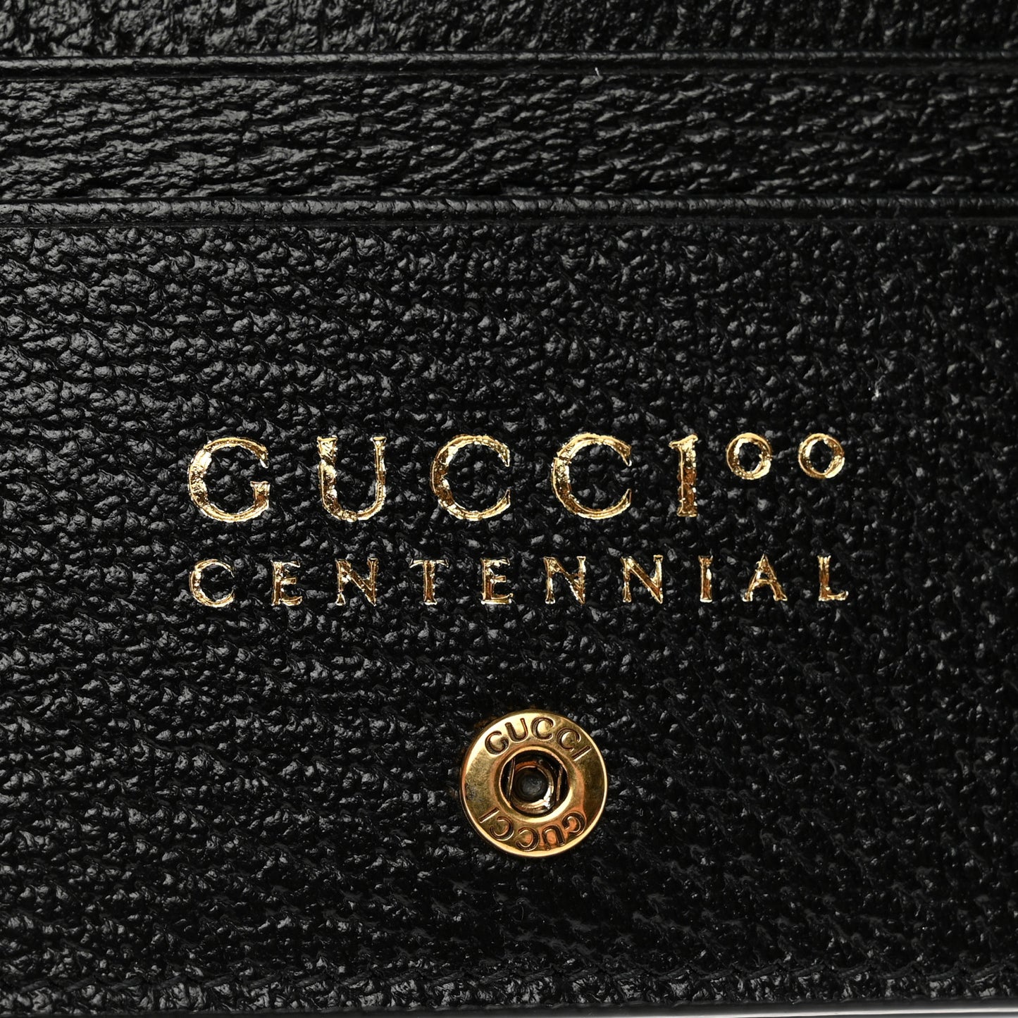 Calfskin Gucci 100 Ophidia Card Case Bright Hibiscus Black