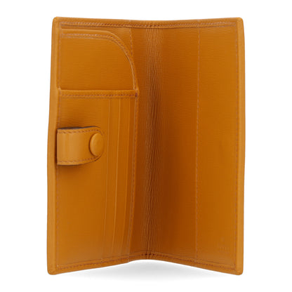 Gucci GG Supreme Monogram Textured Calfskin Retro Interlocking G Passport Case Beige Yellow 5 of 7