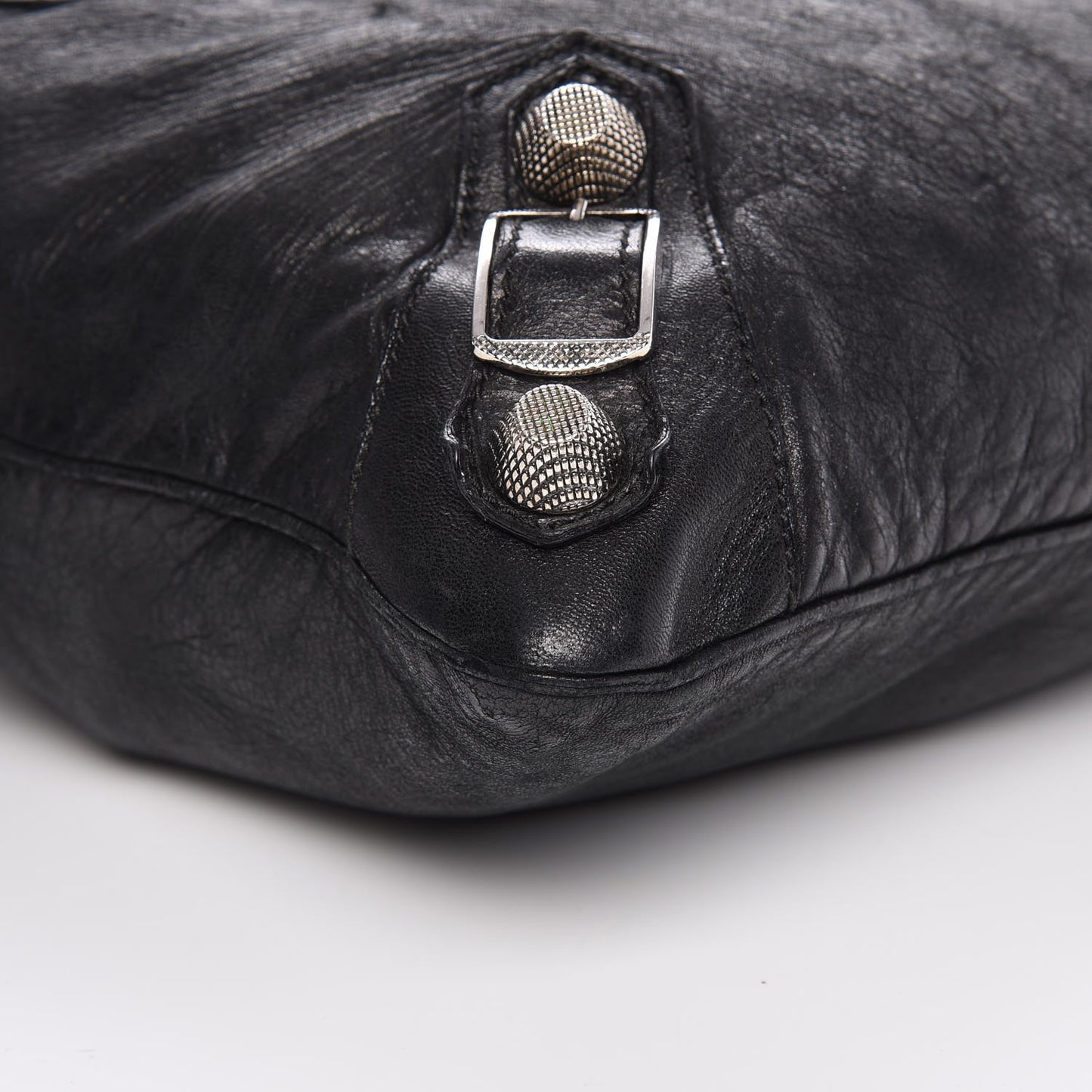Chevre Giant 21 Silver Hardware Besace Hobo Black